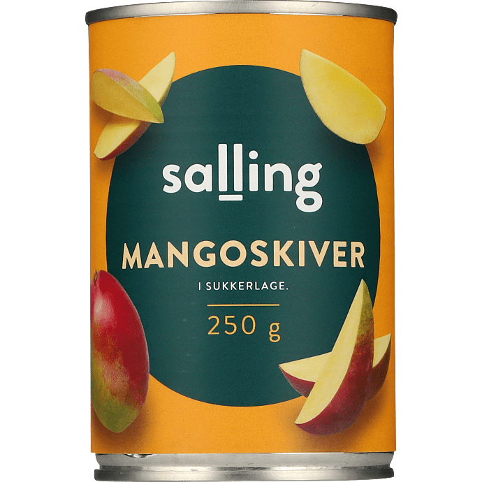 Mango i skiver m. sirup