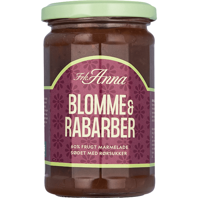 Blomme- og rabarbermarmelade