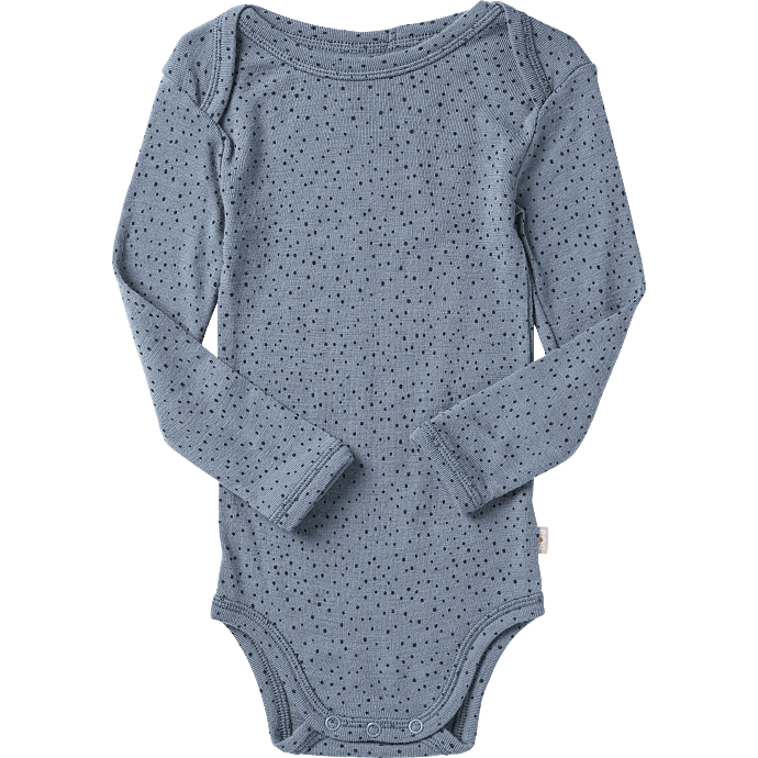808 baby uld body str. 86 - blå