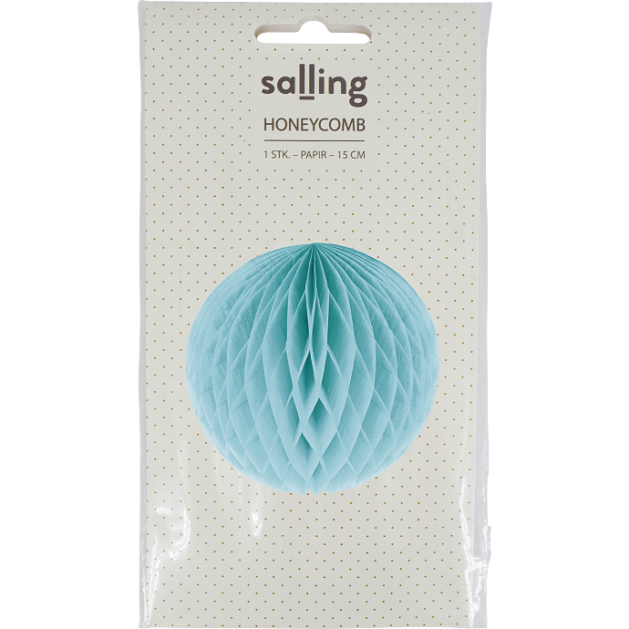 Salling honeycomb Ø: 15 cm - Lyseblå