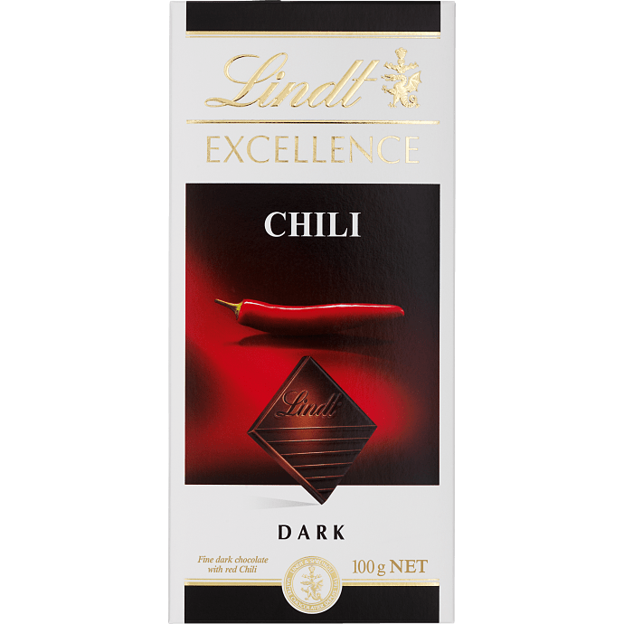 Mørk chokolade 48% kakao m. chilismag
