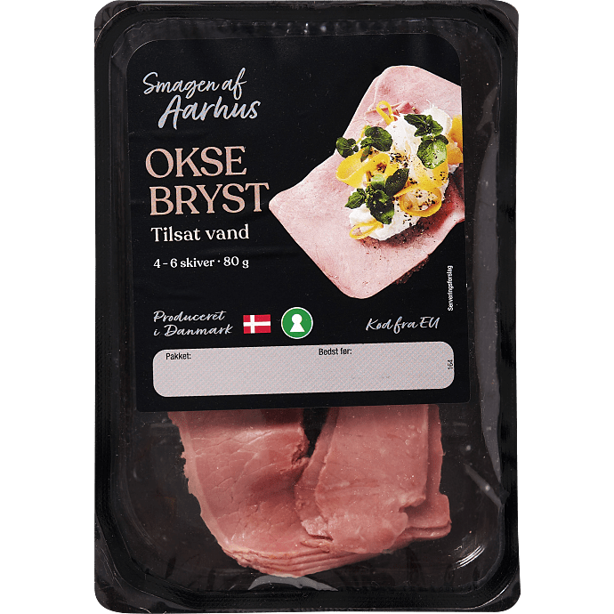 Oksebryst i skiver