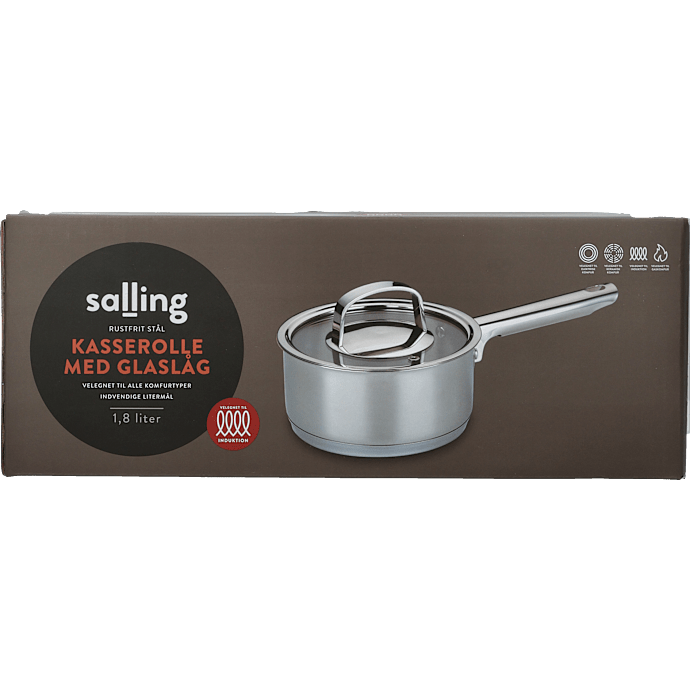 Salling kasserolle i rustfrit stål 1,8 L