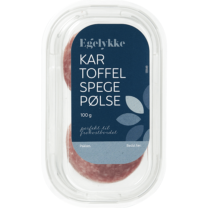 Kartoffelspegepølse i skiver