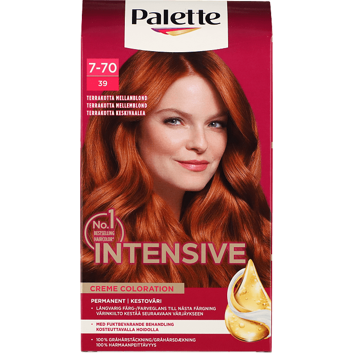 Permanent hårfarve 7-70 Terracotta Medium Blonde m. naturlige olier