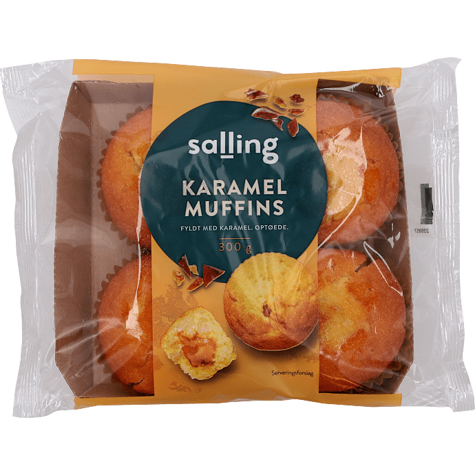 Muffins m. karamel