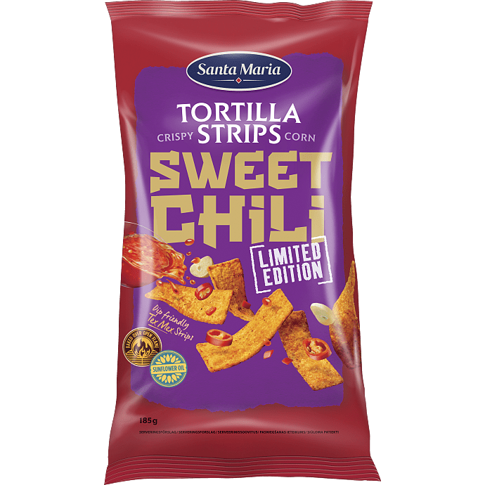 Tortillachips m. sød chili