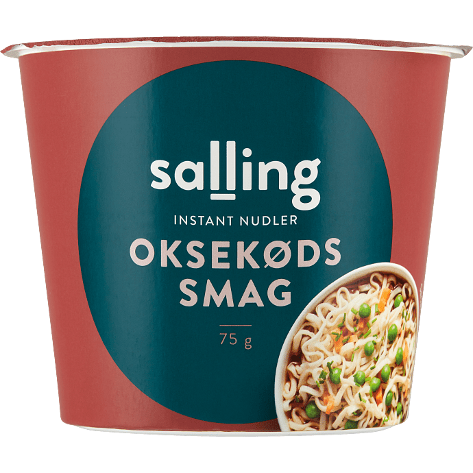 Instant kopnudler m. oksekødssmag