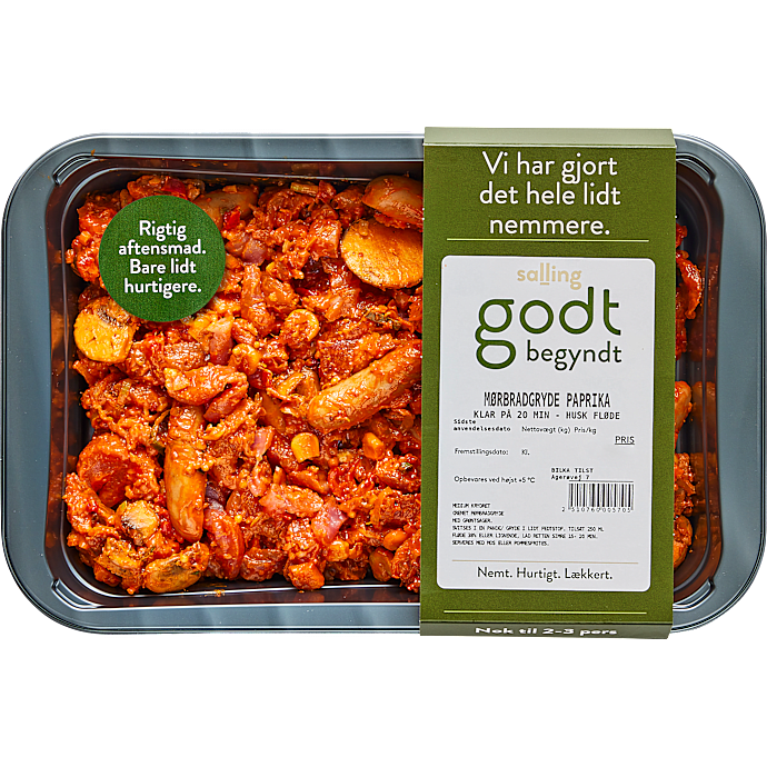 Mørbradgryde m. paprika