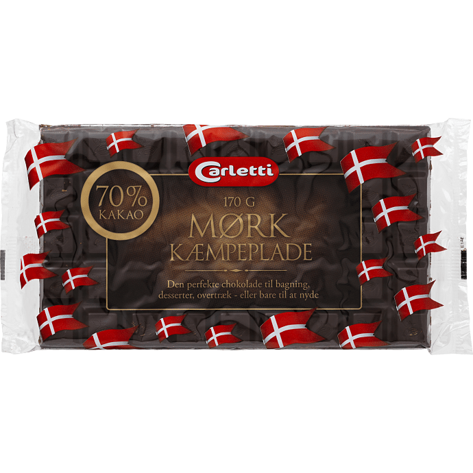 Mørk chokoladeplade 70% kakao