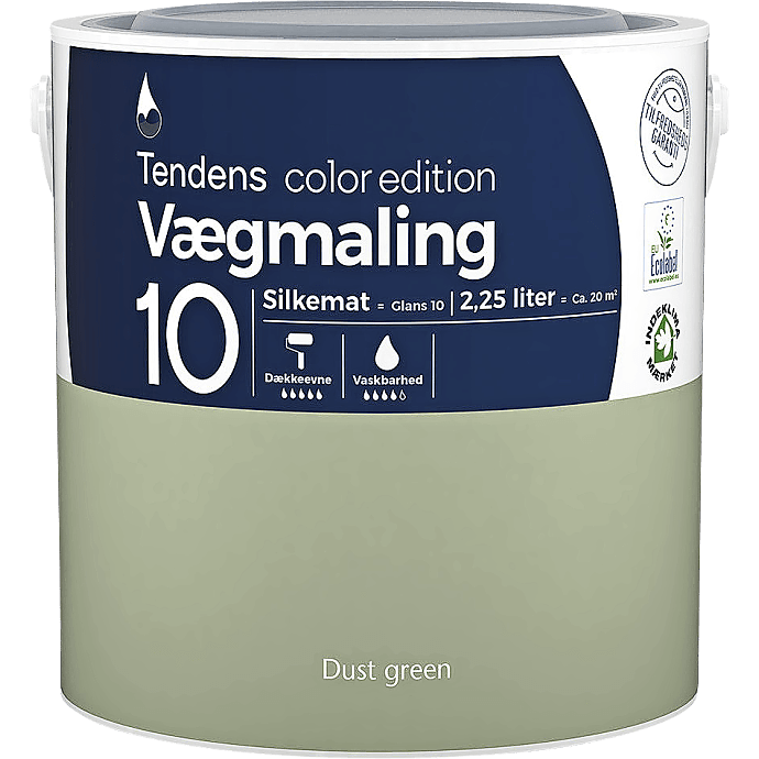 Tendens vægmaling silkemat glans 10 2.25 liter