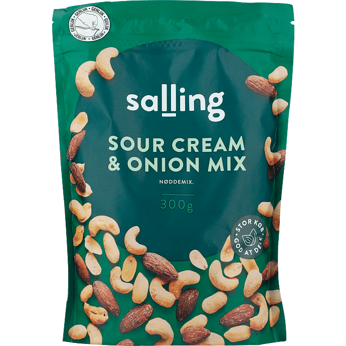 Nøddeblanding m. sour cream & onion