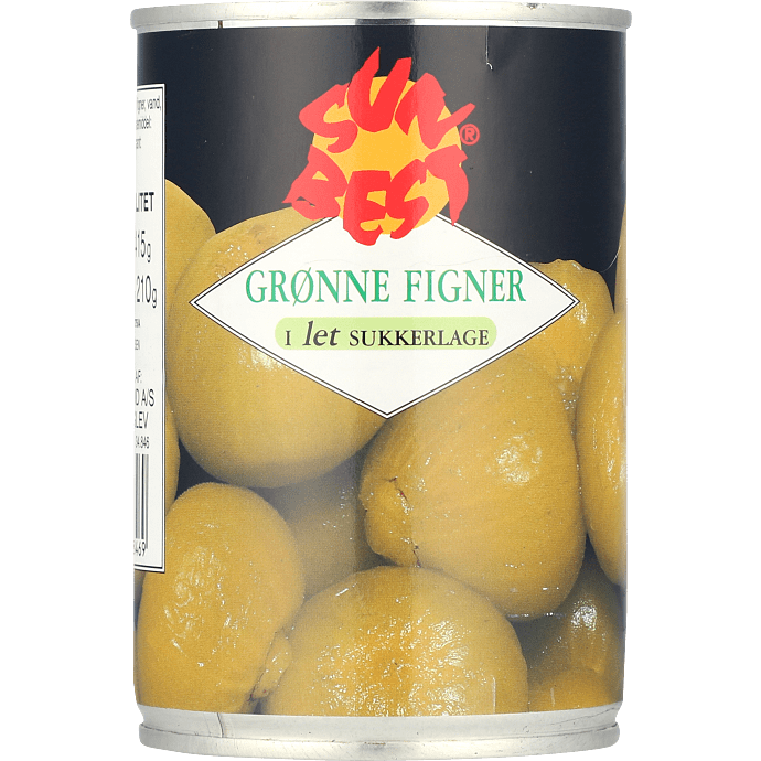 Grønne figner i sukkerlage