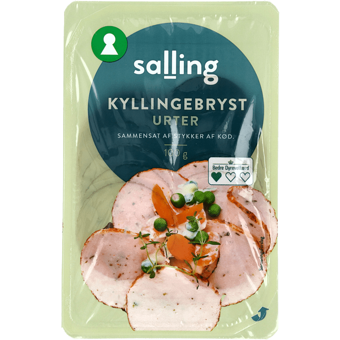 Kyllingebryst i skiver m. urter