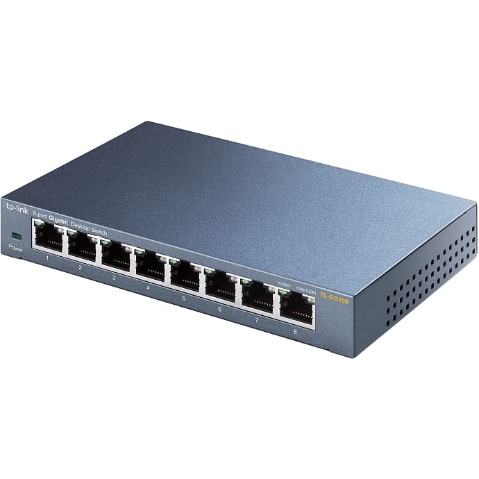 TP-Link 8-Port Desktop Switch SG108 10/100/1000Mbps