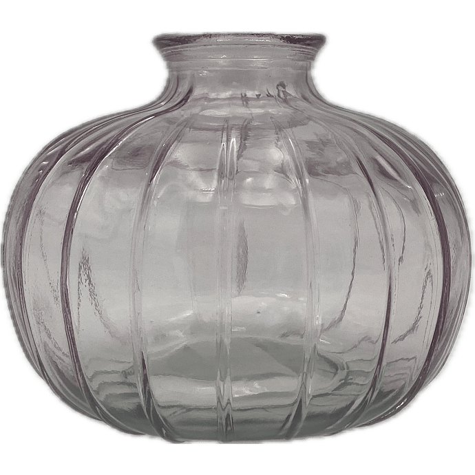 Glasvase rund 8,8 cm - flere varianter - assorteret