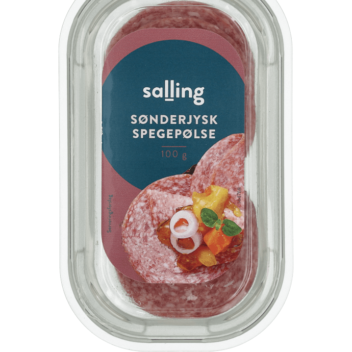 Sønderjysk spegepølse i skiver