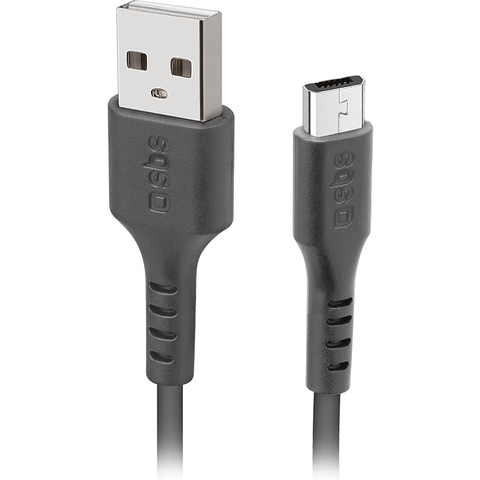 SBS lightning kabel 1 meter - sort