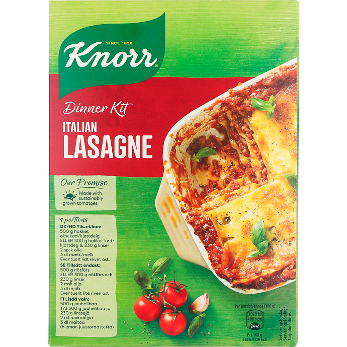 Lasagne dinner kit