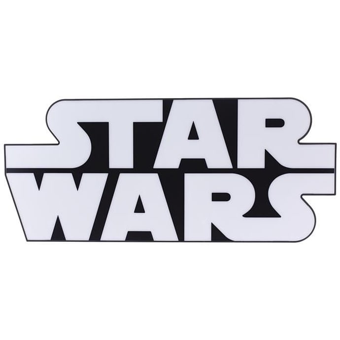 Star Wars lampe - sort og hvid