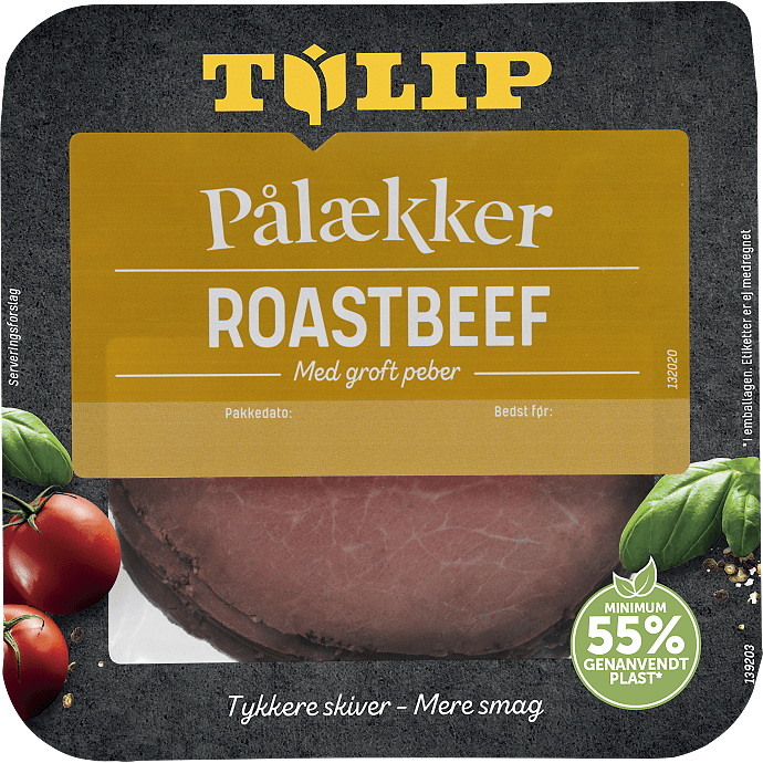 Roastbeef i skiver m. peber