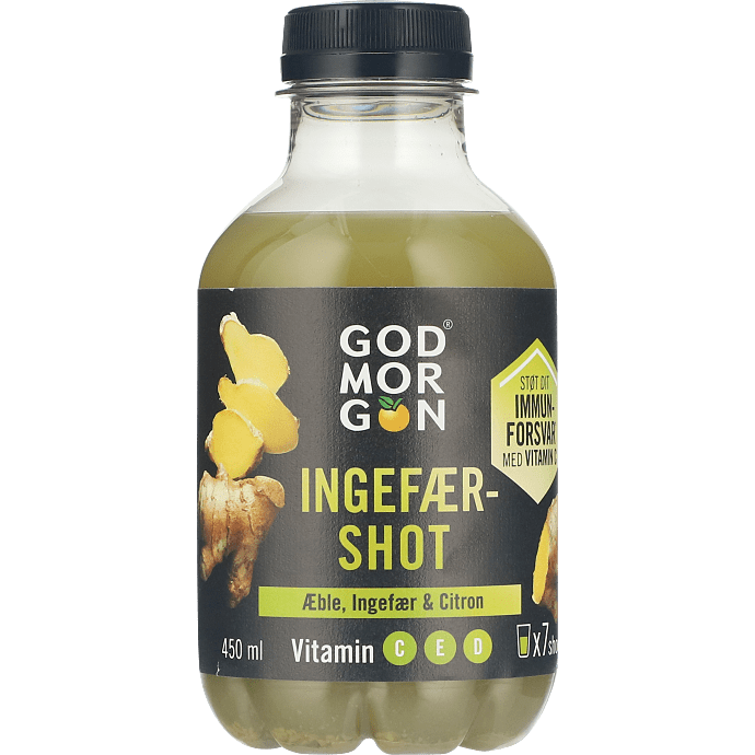 Ingefærshot m. æble og citron