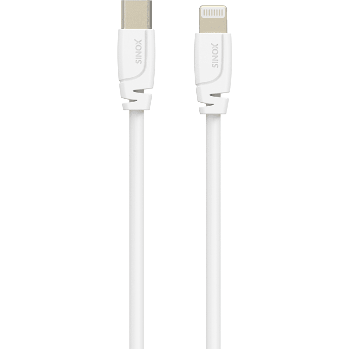 Sinox Pro USB-C til Lightning kabel 1 meter - hvid