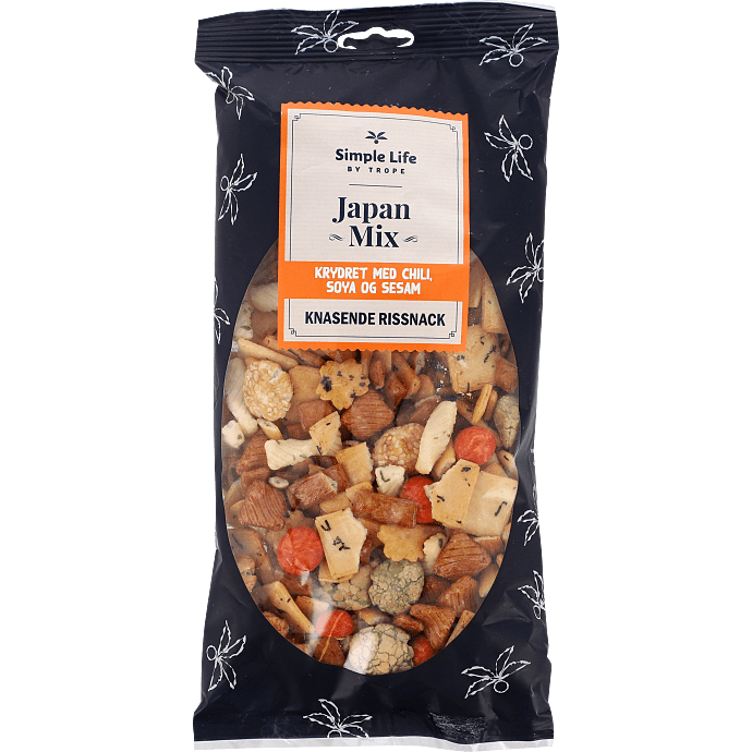Snackblanding m. chili, soja og sesam