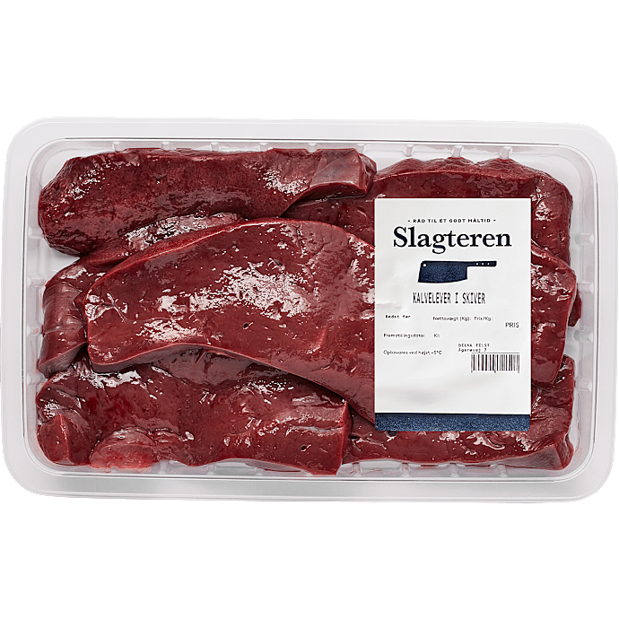 Kalvelever i skiver