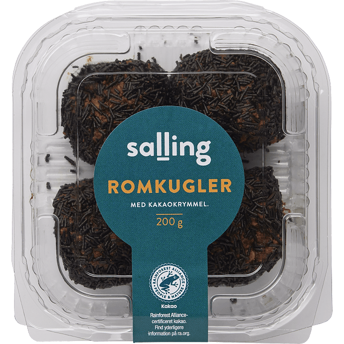 Romkugler m. kakaokrymmel