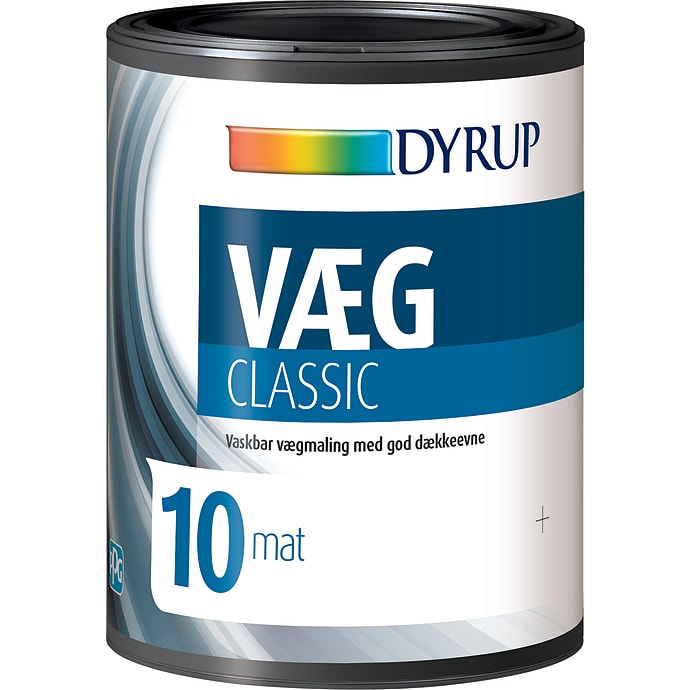 Dyrup vægmaling Classic 0,75 liter - hvid