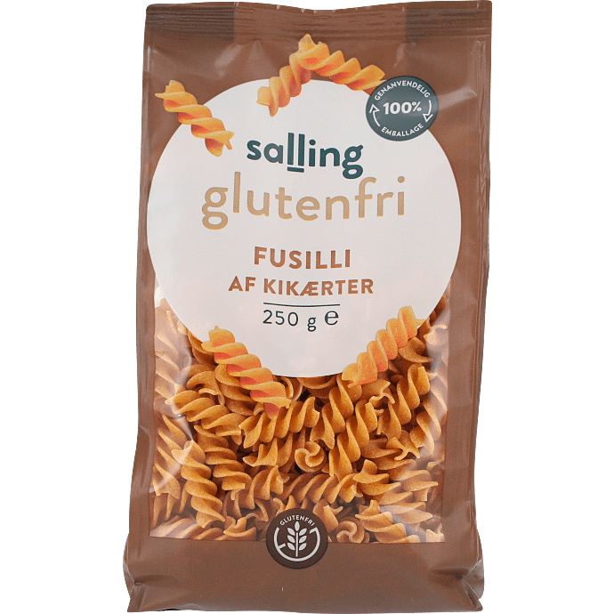 Fusilli af kikærter glutenfri