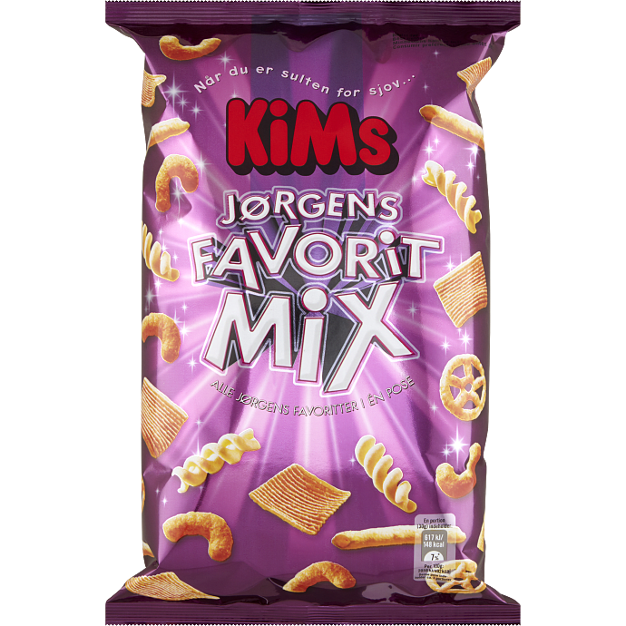 Chips m. løg-, tomat- og ostesmag