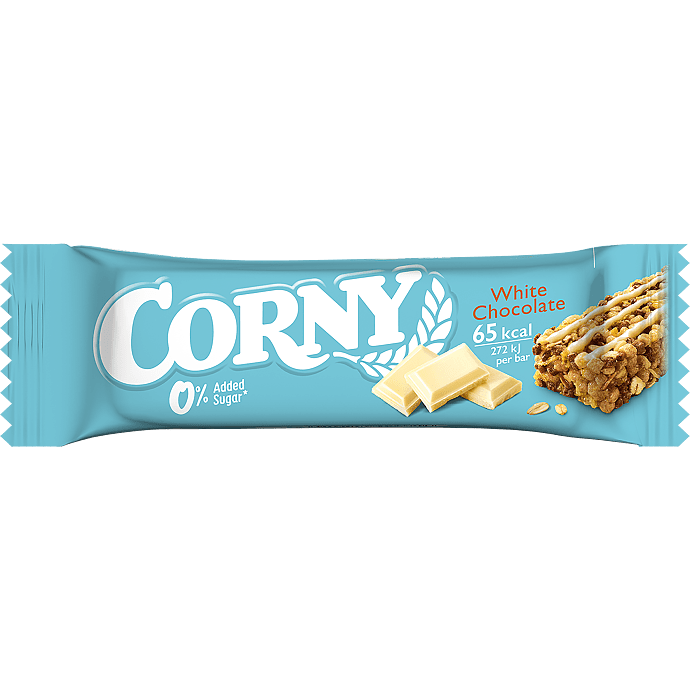 Müslibar m. hvid chokolade u. tilsat sukker