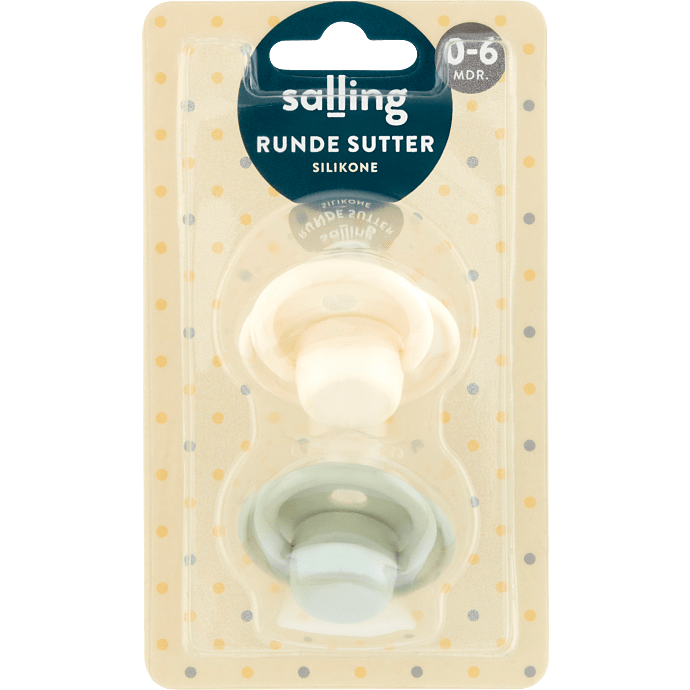 Runde sutter silikone 0-6 mdr.