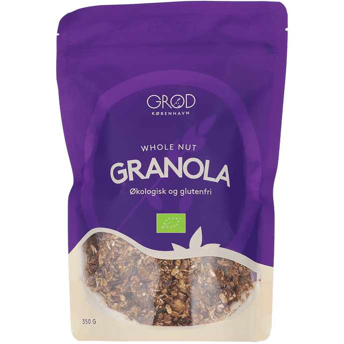 Granola m. hasselnødder, mandler og dadler øko