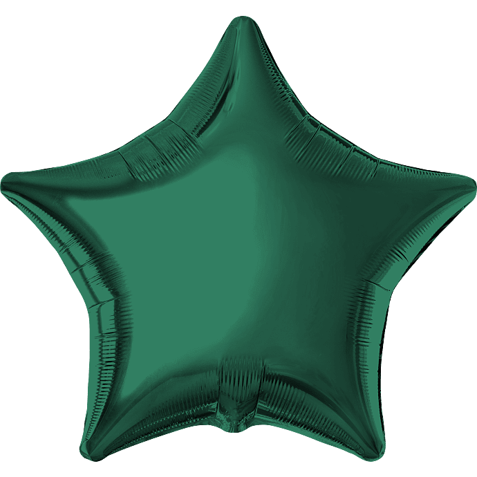 Salling folieballon stjerne Ø: 45 cm - grøn