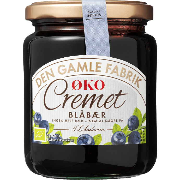 Cremet blåbærmarmelade øko
