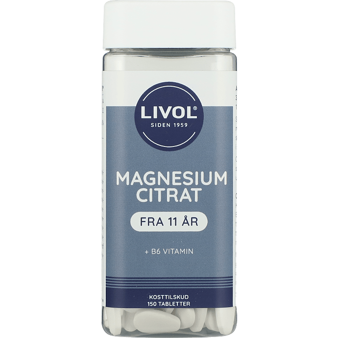 Magnesium citrat og B6 vitamin
