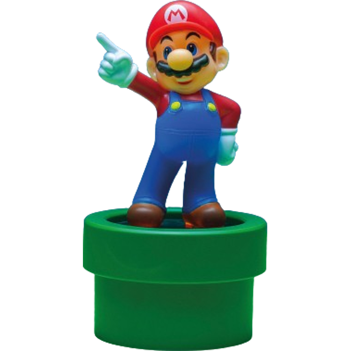 Super Mario lampe - grøn, blå og rød