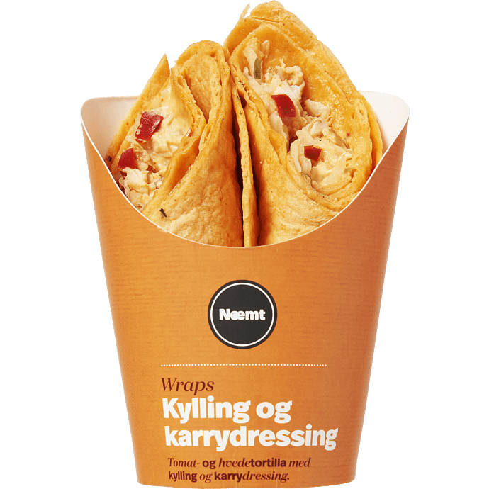 Wrap m. kylling og karry