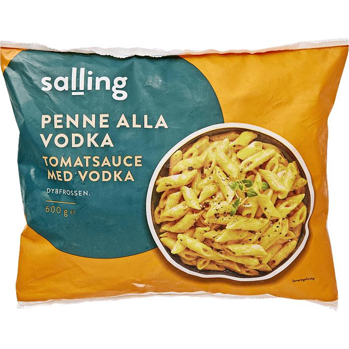 Pasta penne i tomatsauce m. vodka