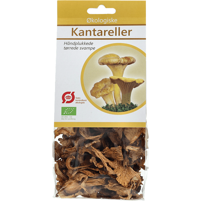 Tørrede kantareller øko