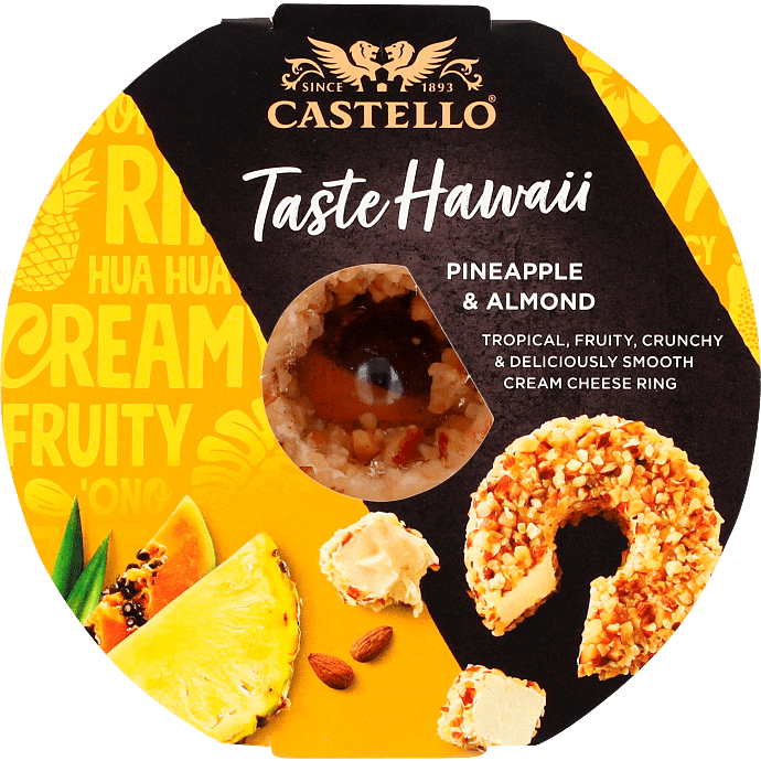 Flødeost m. ananas og mandler 25% fedt
