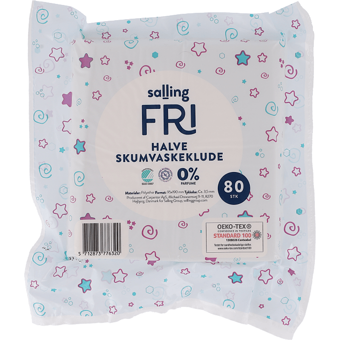 Halve skumvaskeklude