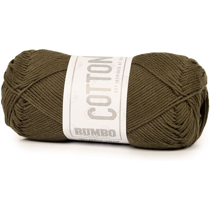 BUMBO Bomuldsgarn - Mørk oliven 254