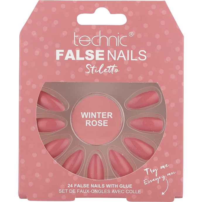 Kunstige negle Winter Rose