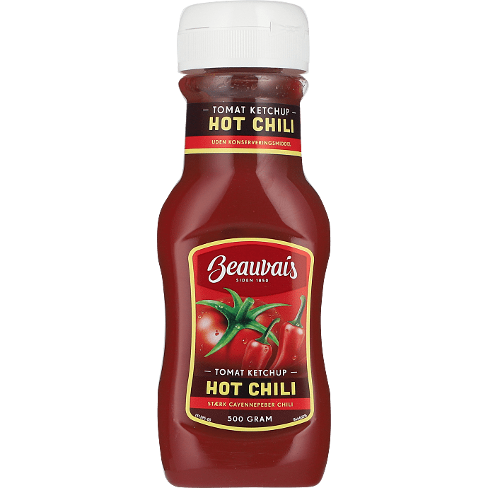 Tomatketchup m. stærk chili