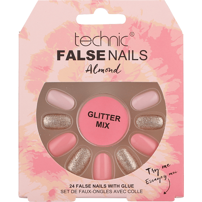 Kunstige negle Almond Glitter Mix