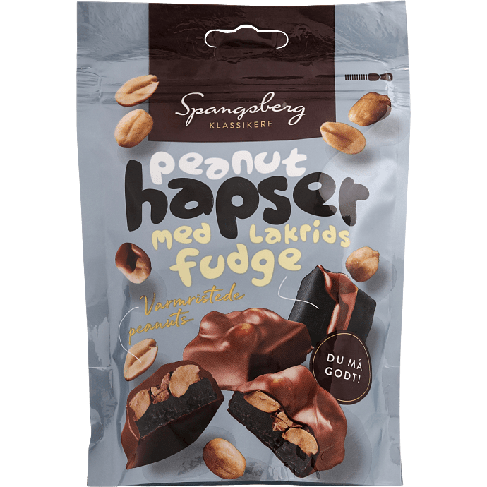 Peanuthapser m. lakrids fudge